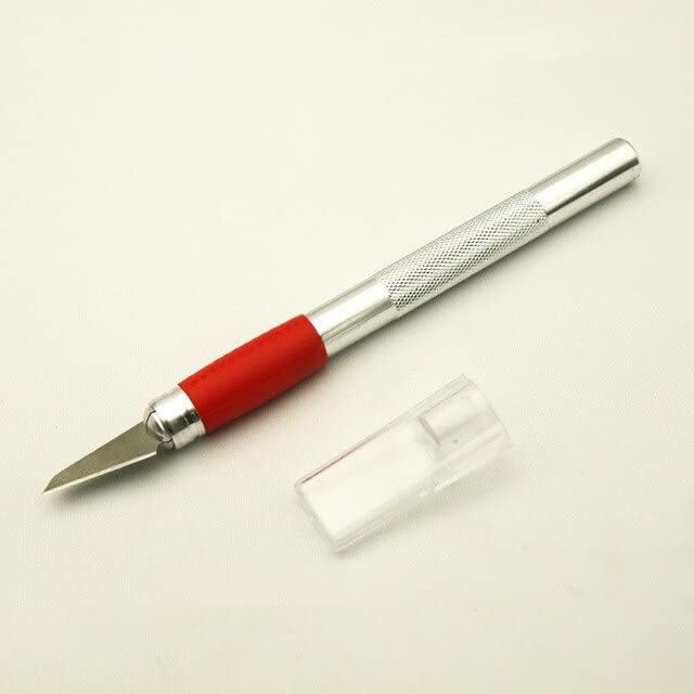 Carving Metal Scalpel Knife Tools Kit Non-Slip Blades Mobile Phone PCB DIY Repair Hand Tools - (Color: Random color)