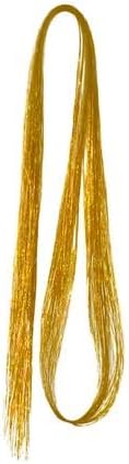 Tie-On Vibrant Hair Tinsel 90cm - 100 Piece Pack - Gold