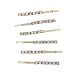 Lux Accessories Gold Tone Rhinestone Crystal Metal Bobby Pin Hair Clip Set of 6