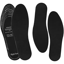 KALIONE 2 Pairs Shoe Inserts for Women Men Soft Shoe Pads Inserts Memory Sponge Shoe Insoles Breathable Shoe Insert Replacement for Women Men Kids Sneakers Flat Shoes, One SizeBlack