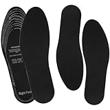 KALIONE 2 Pairs Shoe Inserts for Women Men Soft Shoe Pads Inserts Memory Sponge Shoe Insoles Breathable Shoe Insert Replacement for Women Men Kids Sneakers Flat Shoes, One Size(Black)