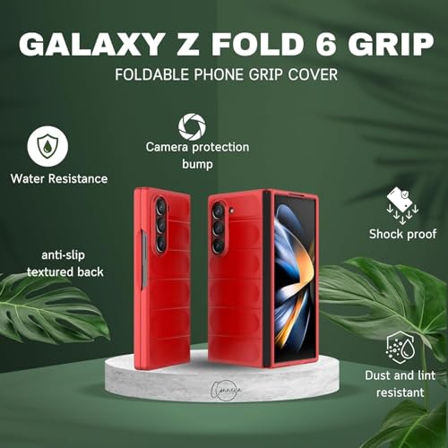 Image of Connexa Silicone Back Cover Compatible with Samsung Galaxy Z Fold 6, Shockproof, Anti-Slip Grip, Corner Protection