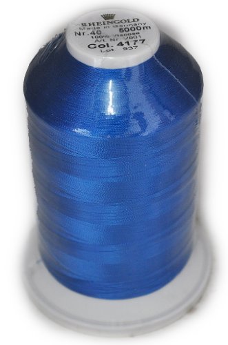 Hilo Rayón Rheingold No. 40 Sapphire, Cono Comercial para Bordado en Máquina, 5500 yardas miniatura 1
