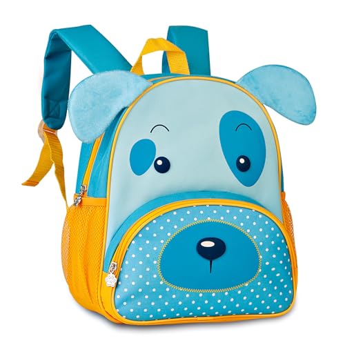 Mochila Infantil Escolar Creche Clio Pets 13' CP2643D (Azul/Amarelo)
