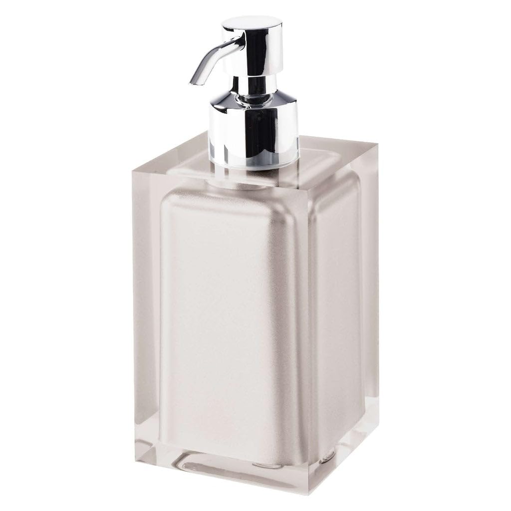 Gedy Rainbow Soap Dispenser, Resin, Beige, 7x7x16.2