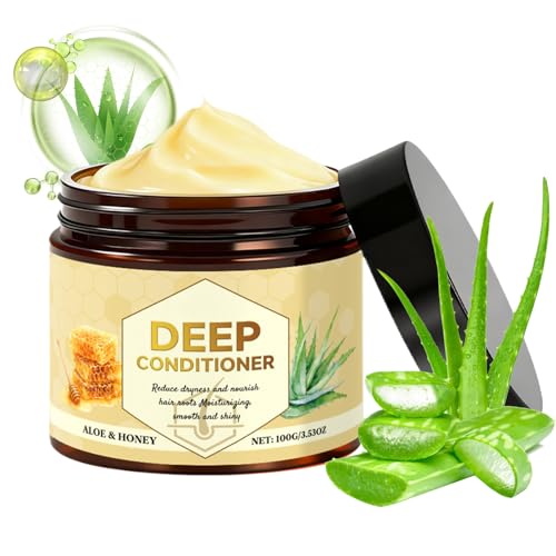 WJnflQN Acondicionador para cabello rizado – Tratamiento alisador hidratante para el cabello – Mascarilla para reparar el cabello dañado | para hombre y mujer