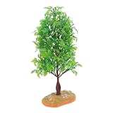 TOYANDONA Miniature Tree for Micro Landscape Model with Plastic Realistic Craftsmanship Base Included for Architectural Garden and Railway Scenery Decor