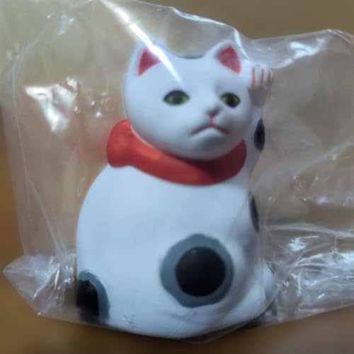 Imado-yaki Maneki-neko Clay Cat