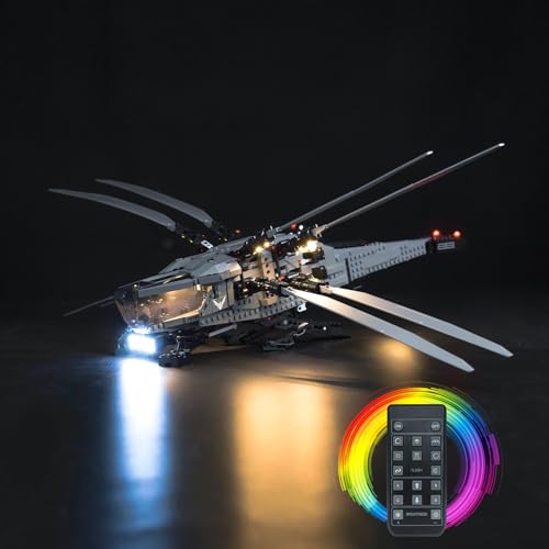 Fernbedienung Licht-Kit Kompatibel mit Lego Dune Atreides Royal Ornithopter (Kein Modell), Led Beleuchtungs Set für 10327 Dune Atreides Royal Ornithopter Kreative Spielzeug