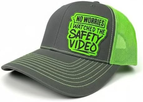 No Worries I Watched The Safety Video Funny Trucker Hat - Breathable Mesh Back Adjustable Snapback Cap, (Customizable) image 5