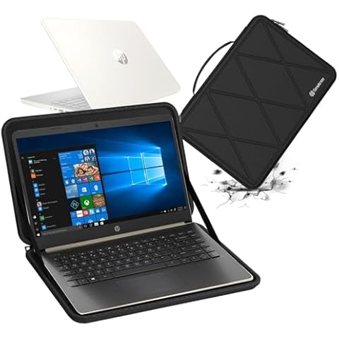 Smatree Hard EVA Protective Sleeve Case Compatible for 14 inch HP Laptop - 14-dq0040nr/14t-dq300/14t-dq500/14-fq2097nr, for HP Stream N4120, for 14 inch HP 240 G8 Laptop and Anti-Shock Bag (X8252) Cover
