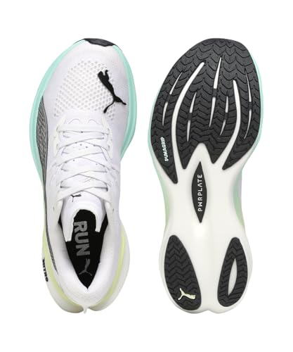 Scarpe Puma Deviate Nitro 3 Bianco Verde AW25 Donna, Taglia 38 - Eur - 6