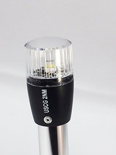 Miniatura 6 de Pactrade Marine Luz de poste redonda 5 '' H LED Luz de navegación