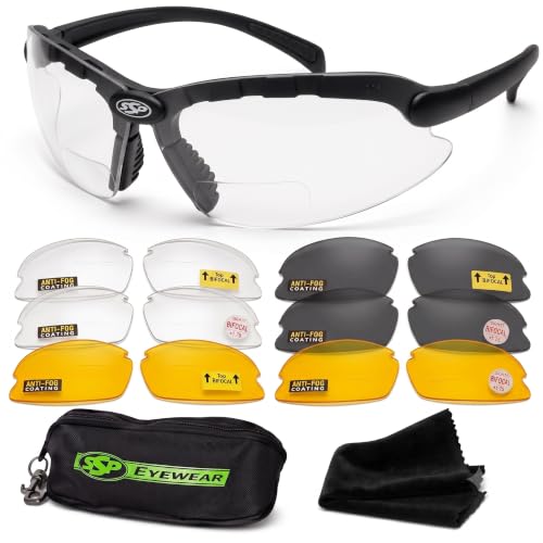 SSP Eyewear Top Focal® Tactical Bifocal Shooting Glasses Kit a-Eye® Z87.1+