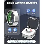 Smart Ring for Women Men Fitness Ring with Step Counting, Heart Rate, Blood Oxygen, Pressure Monitoring, Sleep Monitoring, IP68 Waterproof for iPhone and Android, No Subscription Fee,Silver 8# - Image 5