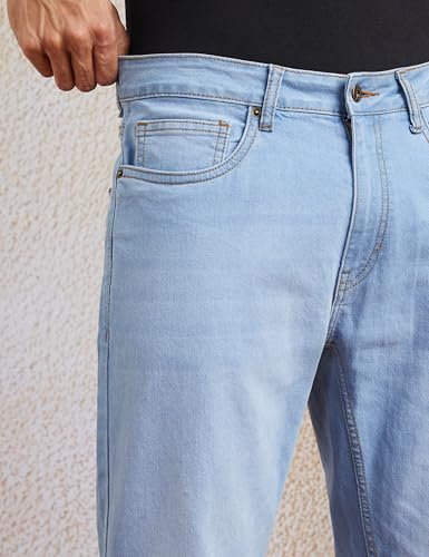 Image of Amazon Brand - Symbol Men Cotton Rich Stretchable Jeans | Casual Denim Carrot Fit