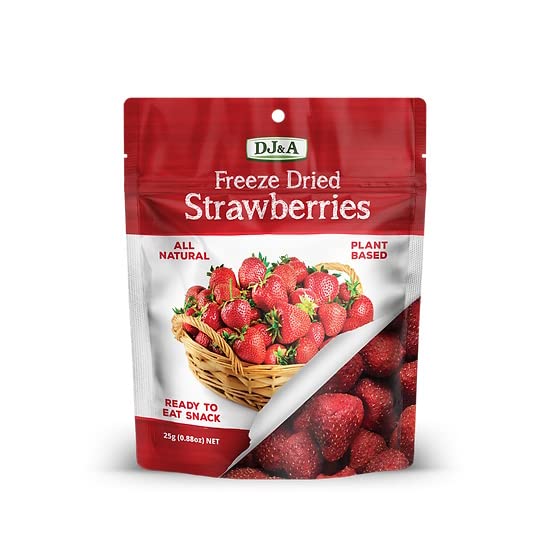 DJ&A Freeze Dried Strawberries 10 x 25g