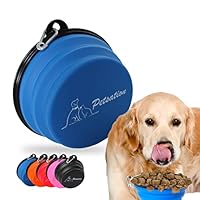PETSATION – Faltbarer Hundenapf für unterwegs [Das Original] Reisenapf, Fressnapf & Wassernapf für Hunde - 350 ml Trinknapf, ideal für Reisen, Spaziergänge & Alltag – Leicht, kompakt (350ml, Blau)