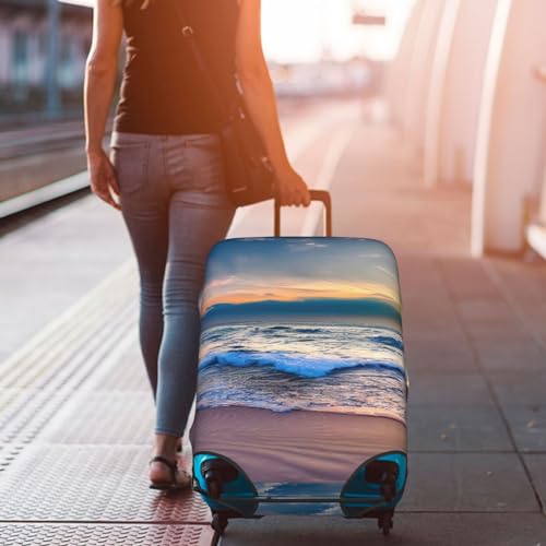 Housse de bagage Serene blanche coucher de soleil pour vacances de taille M - 7
