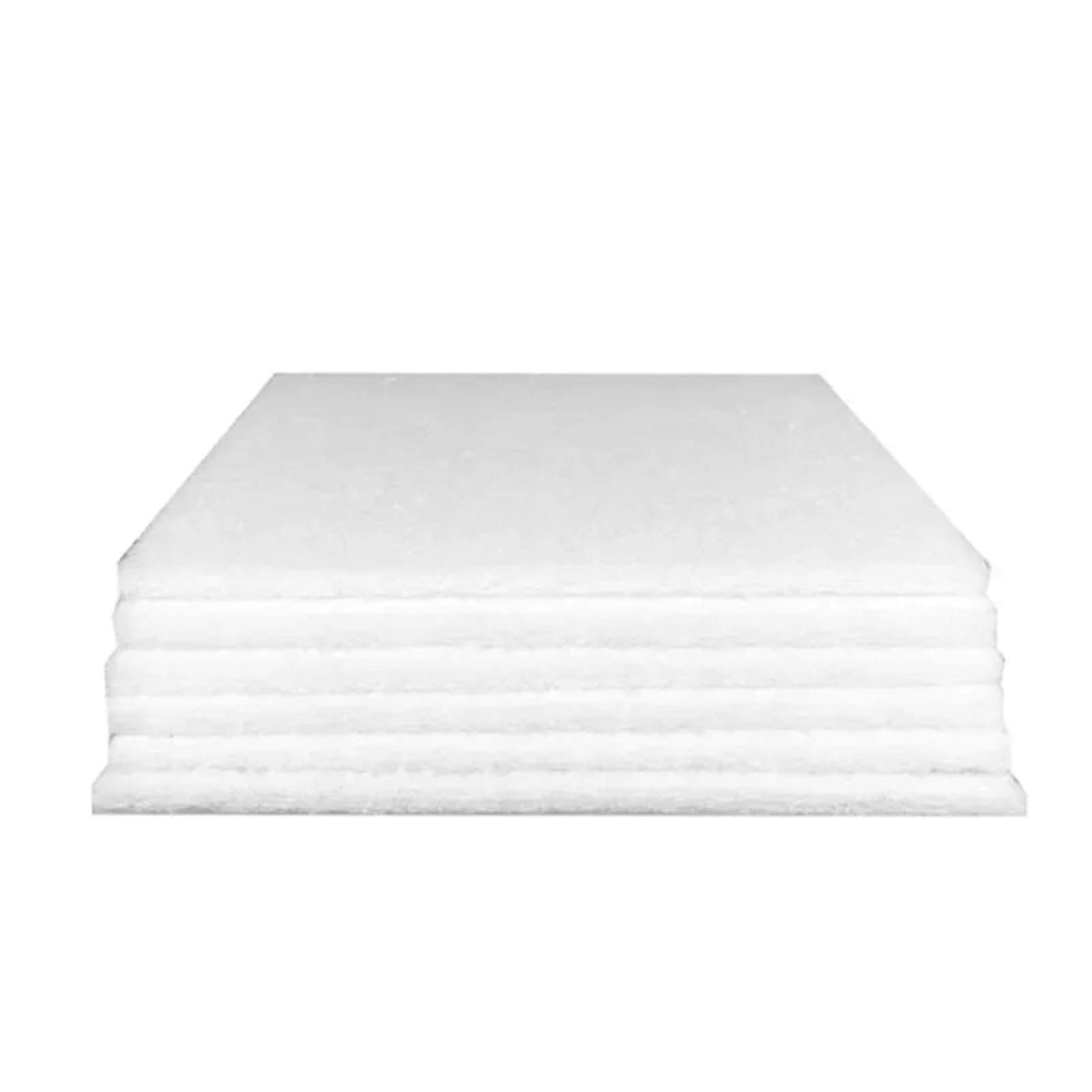 Aquarienfilter-Schwammmatte, Teichfiltermedien, Aquariumfilter, Floss, Schaumschwamm, weiß, 1 cm dick, mehrere Größen