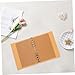 Artibetter 1set Loose Leaf Binder Cover Kraft Paper Lightweight and Portable Notebook Case for School Office and Organization Refillable Design Cardstock Pages