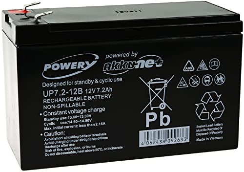 Powery Batería de Gel para SAI APC RBC 110
