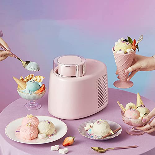 RONGJJ Tragbare Eismaschine Für Den Haushaltsgebrauch, Softeismaschine Für Den Heimgebrauch Aus Früchten Für Gefrorenes Obstdessert, Pink – Bild 6