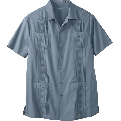KingSize Men's Big & Tall Short-Sleeve Guayabera Shirt