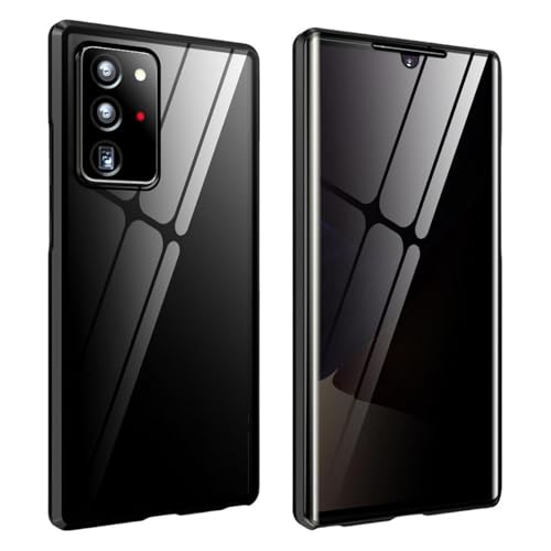 for Samsung S24 Ultra Magnetic Tempered Glass Double-Sided Phone Case, Anti peep Adsorption Cover, 360 Full Body Protection Magn