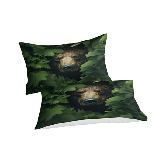 Housse de couette ours en microfibre premium 3D à fermeture éclair - 5