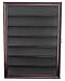 Display Case Cabinet Shadow Box Compatilble with Zippo Lighters Without Box Mahogany Finish