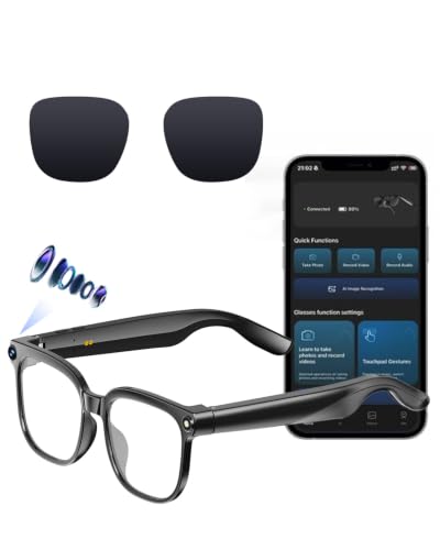 AI Smart Glasses mit 8MP Kamera Anti-Shake HD Video smart KI Brille
