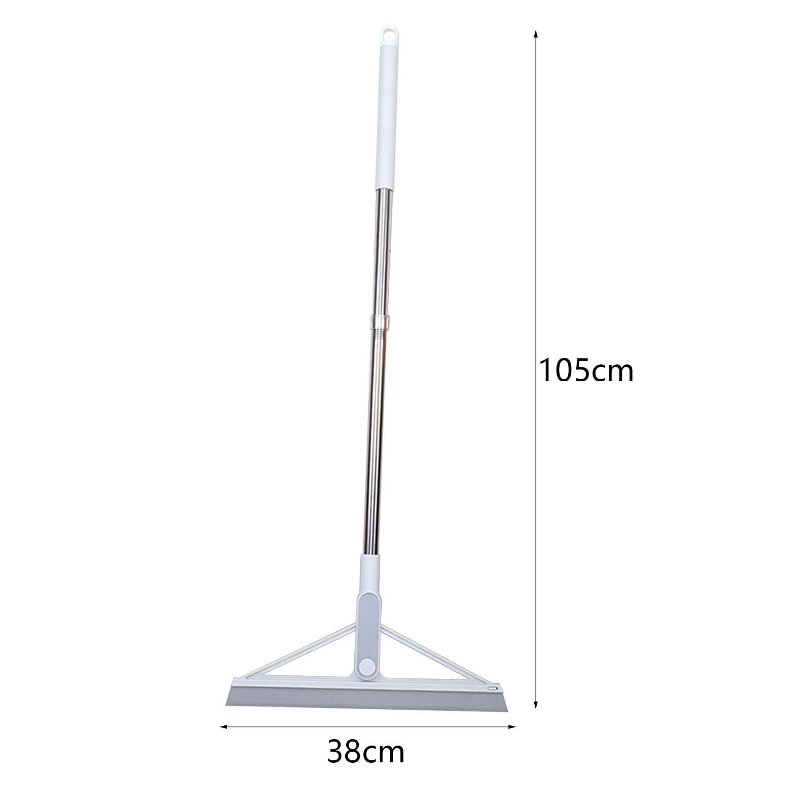 Magischer Rakelbesen für den Boden – Multifunktions-Gummibesen mit 104,1 cm verstellbarem Griff, Haushaltsreinigung, Kehrmaschine für Tierhaare, Teppich, Wasser
