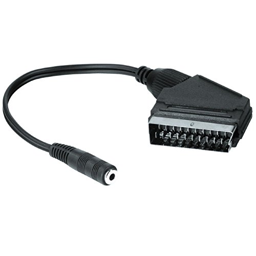 75122244 Hama scart Adaptador Macho/Hembra estéreo 3,52mm Negro Jack