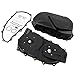 KUAFU Inner & Outer Clutch Cover Compatible with 2006-2014 Can-Am Outlander Renegade 500 650 800 800R 1000 Bombardier Outlander 650 800 Black