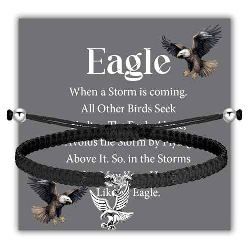 BLEOUK Eagel Bracelets Eagle Court Of Honor Gift Stuff Eagle Lover Jewelry Scout Bracelet