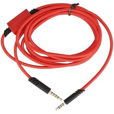Acouto Gaming Headset Sound Cable Headphones Replacement Cable with Silent Control for for A10 A40 A40 TR Red The Replacement Headphones Com Gaming Headset