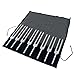 Luminanti Total Harmonic Spectrum Tuning Fork Set (Unweighted) - Includes 8 Tuning Forks & Velvet Pouch/Full Octave of Tones in C Major/Great Addition to Sound Healing Toolkits