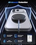 Chargeur magnétique sans fil, 5ft Qi2 25W Pad de recharge rapide Compatible avec MagSafe pour iPhone 17e/Air/17/16/15/14/13/12, AirPods 4/3/2/Pro, Pixel 10 Series & Plus 30W Adaptateur)