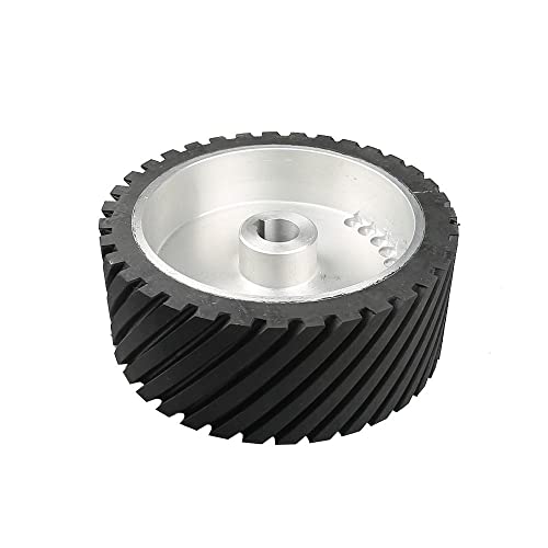 250 * 100 * 30Mm Rubber Drive Wheel With 8 * 4Mm Keyway,1 #TOP13