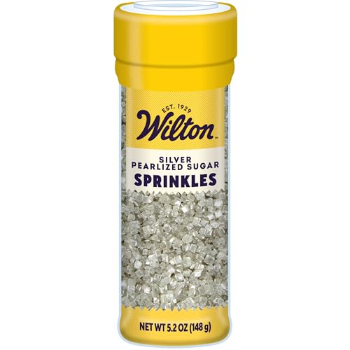 Wilton Pearlized Sugar Food Decorative, Silver, 5.25 oz