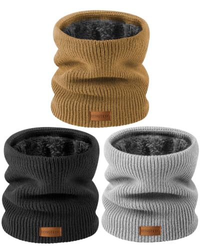 HONGTEYA Winter Neck Gaiters for Men Women, Windproof Neck Warmer Ski Mask