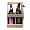 Buy Custom Engraved Wooden Bottle Carrier with Opener & 4 Bottles of Hawkstone Cider Gift Set 5% Vol – Regalo