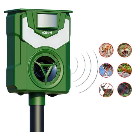 ADGEVL Répulsif Chat Ultrason Extérieur Modèle 2024