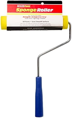 Mfg 604-6YF38paint-Rollers 6" x 3/8" High-Capacity Foam Mini Roller Assembly Provides Extra Absorbency & Are Lint-Free Providing A Smooth, Seamless Finish