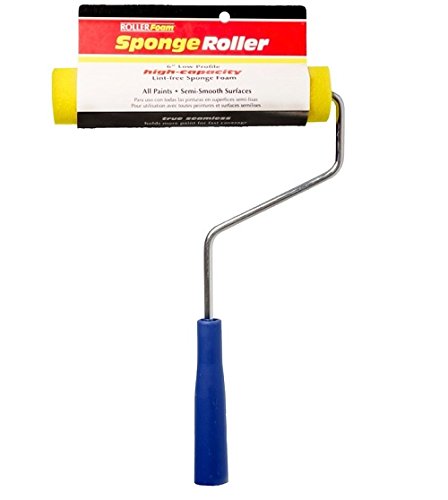 Mfg 604-6YF38paint-Rollers 6" x 3/8" High-Capacity Foam Mini Roller Assembly Provides Extra Absorbency & Are Lint-Free Providing A Smooth, Seamless Finish