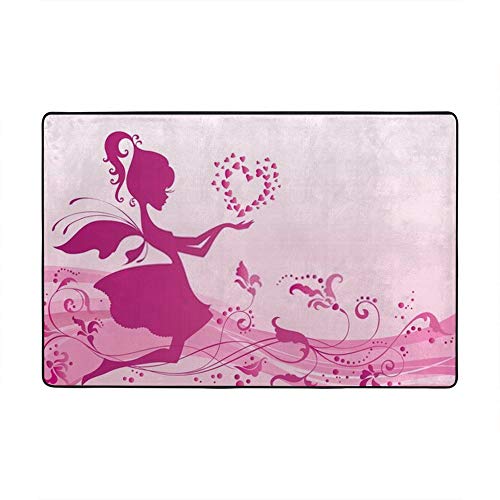 Tapis de salon rose en velours corail premium Ruchen - 2
