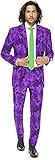 VOLLSTÄNDIGES SET: Der Anzug wird als vollständiges Set geliefert: mit passender Hose, Sakko und Krawatte. So siehst du sofort schick und elegant aus. Erfahre mehr über die Größen und modernen Passformen von OppoSuits‘ in der Größentabelle.