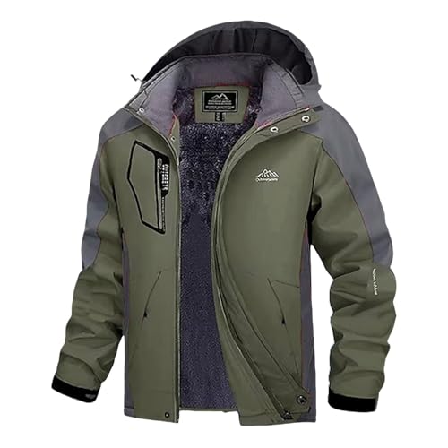 Blousons de ski homme contre le vent froid avec veste doudoune zippée