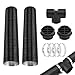 JIANWEI Diesels Heater Exhaust Pipe Set, 75mm/3inch Car Parking Heater Air Vent Extender Accessories, Y/T Branch Connector and Hose Clips Fit For Webasto 2KW 5KW 8KW Heaters(T type)